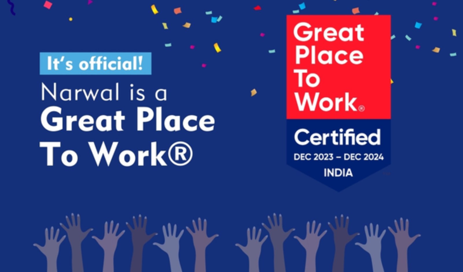Narwal Earns Great Place To Work® Certification, Recognizing its Outstanding Workplace Culture